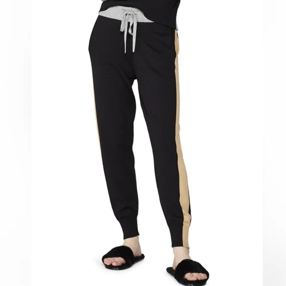 Monrow Color Block Knit Sweatpant Jogger Multi Women's XS - Picture 2 of 10